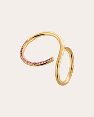 Nayestones Curl Sapphire Ring 0